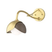 Hubbardton Forge 201377-SKT-86-05-GG0711 - Brooklyn 1-Light Double Shade Long-Arm Sconce