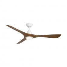 Modern Forms US - Fans Only FR-D2504-60L-MW/DK - Carve 60 Downrod Ceiling Fan