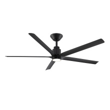 Modern Forms US - Fans Only FR-W2601-56L-MB - Smooth 5 Downrod ceiling fan