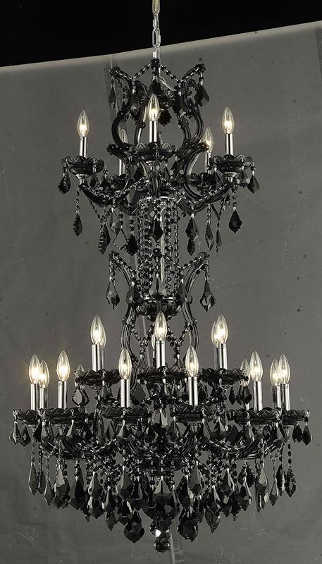 Maria Theresa 25 light Black Chandelier