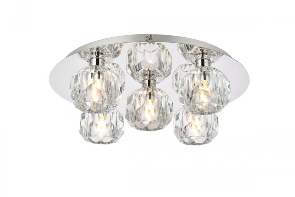 Graham 5 Light Ceiling Lamp in Chrome