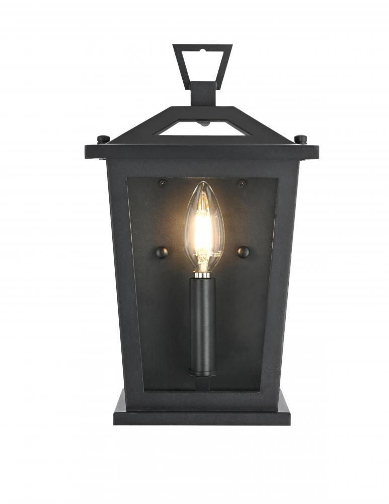 Wall sconce W7" H12" E6" L1 Black