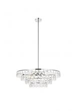 Elegant 1101D28C - Ella 28 Inch Pendant in Chrome