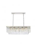 Elegant 1202D40PN/RC - Sydney 12 Light Polished Nickel Chandelier Clear Royal Cut Crystal