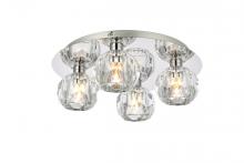 Elegant 3509F14C - Graham 4 Light Ceiling Lamp in Chrome