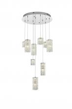 Elegant 3680D9C - Aston 24 inch LED Pendant in Chrome