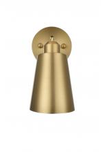 Elegant LD2354SG - Halycon 5 inch Wall Sconce in Satin Gold