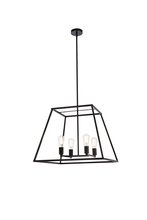 Elegant LD720D24BK - Declan 24 Inch Pendant in Black