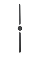 Elegant OD401W50BK - Wall Sconce W4.9" E3.5" H49.5" Black