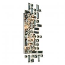 Elegant V2100W22C/RC - Picasso 4 light Chrome Wall Sconce Clear Royal Cut Crystal