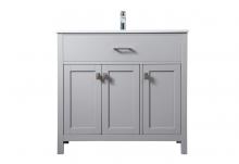 Elegant VF28836GR - Vanity Cabinet 3Dr W36''xD19''xH34" Grey