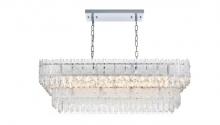 Elegant 1780G37C - Emilia 37 inch Chandelier in Chrome