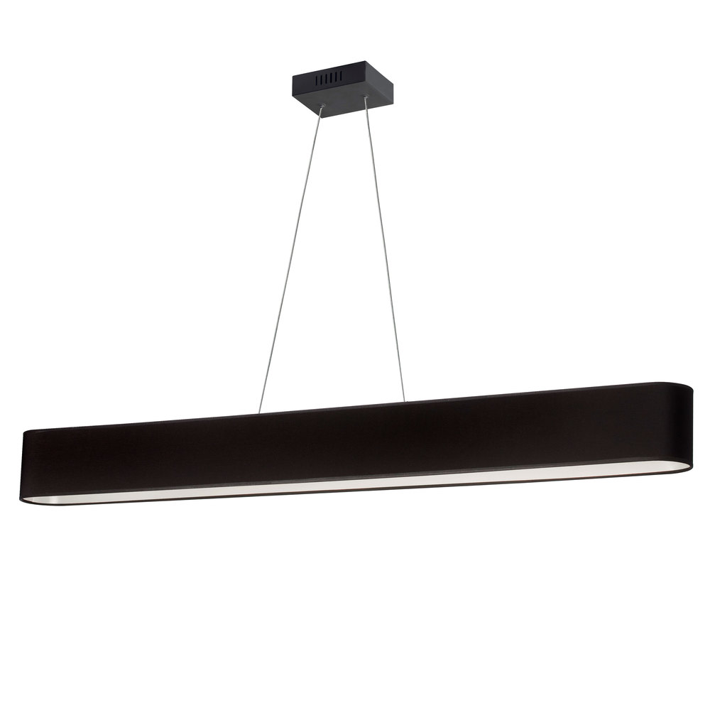 30W Horiz Pendant, Jtone BLK shade, MB