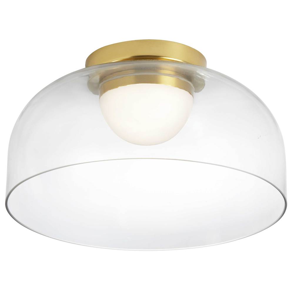 10W Flush Mount, MB w/ CLR Glass