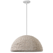 Dainolite BRE-201P-VW - 1 Light Incandescent Vintage White Pendant