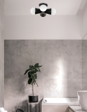 Dainolite FOR-84FH-MB - 4LT Flush Mount, MB