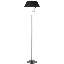 Dainolite GRD-641F-MB-BK - 1 Light Matte Black Floor Lamp with Black Shade