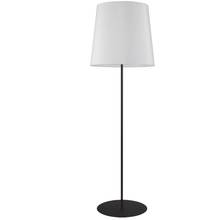 Dainolite MM681F-BK-790 - 1LT Drum Floor Lamp w/ Jtone WH Shade, BK