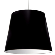Dainolite OD-XL-797 - 1LT Oversized Drum Pendant X-Large - Black Shade