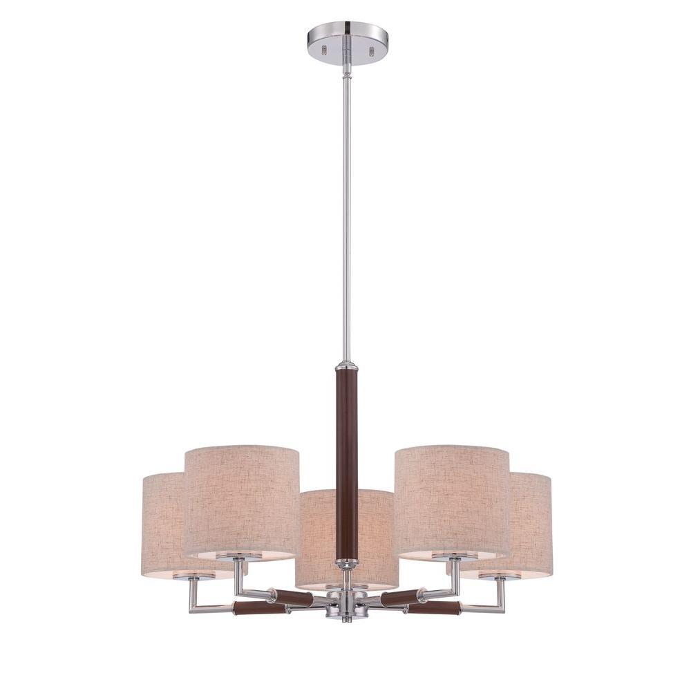 Jones Collection 5-Light Chrome Pendant