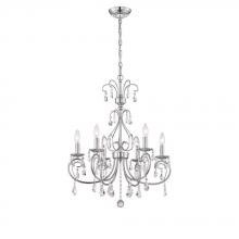 Caruso Collection 3-Light Silver Chandelier World Imports 