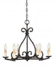 World Imports WI6181742 - Rennes 6-Light Rust Chandelier