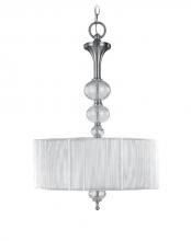 Caruso Collection 3-Light Silver Chandelier World Imports 