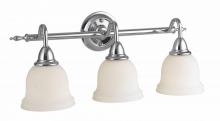 World Imports WI838308 - Montpellier 3-Light Chrome Flushmount Sconce