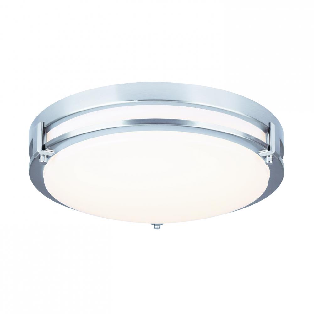 House Brushed Nickel Flush Mount