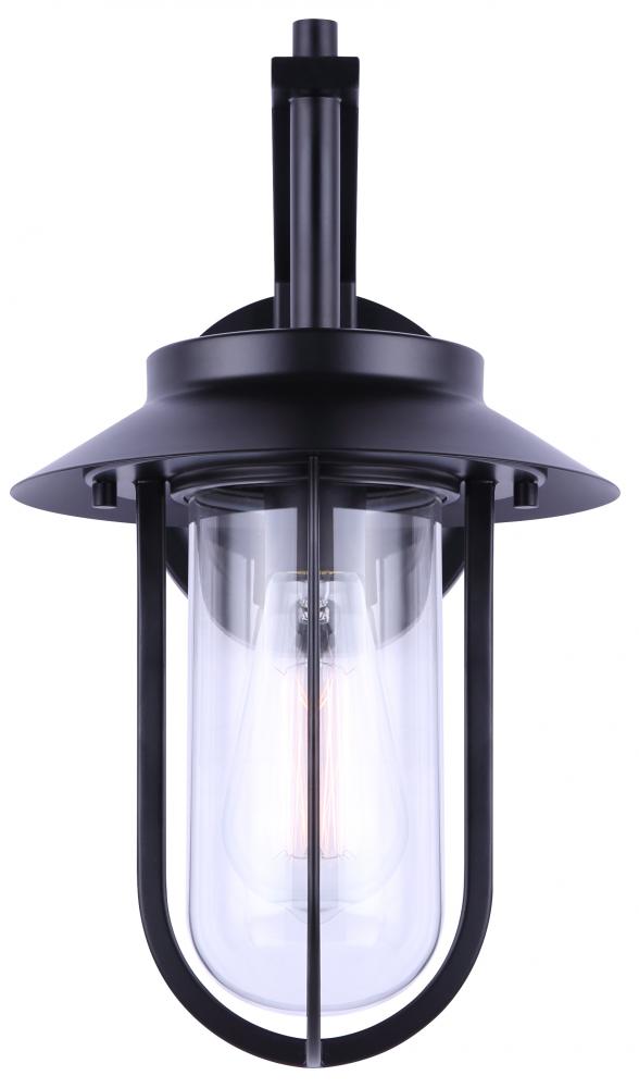 Navy 1 Light Outdoor Lantern, Black Finish