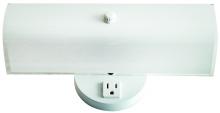 Canarm IVL211 - Vanity, 2 Light, White Glass, 60W Type A, 12 IN W x 4 .5 IN H x 4 .5 IN D