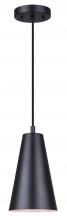 Canarm IPL1056A01BK - ORLI, IPL1056A01BK, 1 Lt Cord Pendant, 60W Type A, 6.25" W x 12.25 - 60.25" H