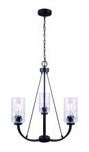 Canarm ICH754A03BK - NEWPORT Black Chandelier