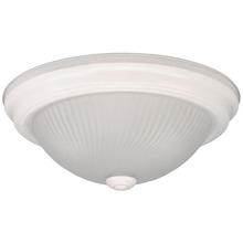 Canarm IFM21111N - Fmount, 11" 2 Bulb Flushmount, Frosted Swirl Glass, 40W Type A