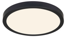 Canarm DL-11F-25DCW-BK-C - LED Flush Mount 11-Inch Matte Black Finish with 5CCT