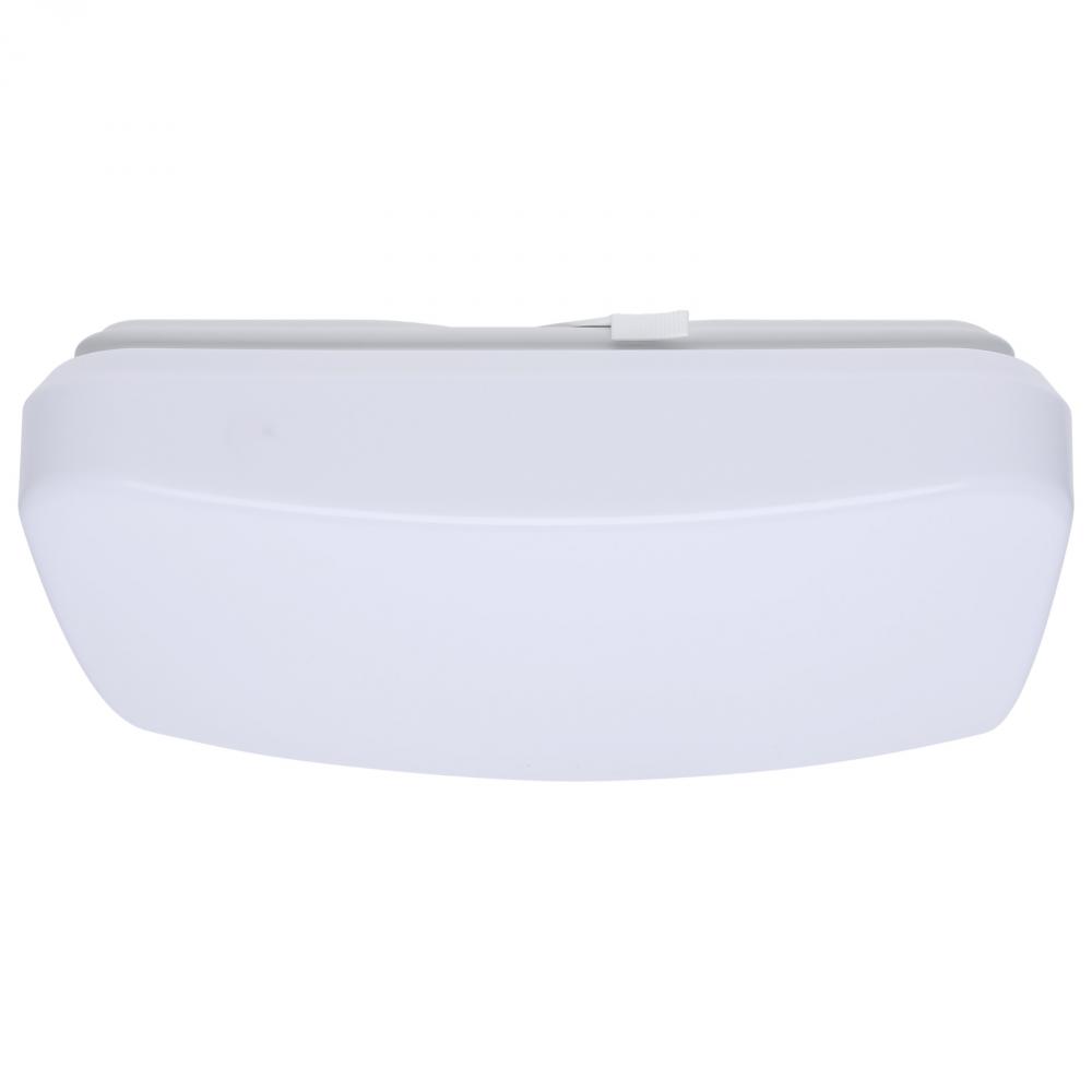 11 Inch LED Cloud Fixture; 11 Watts; 27K/30K/35K/40K/50K CCT Selectable; Square Shape; White Finish;