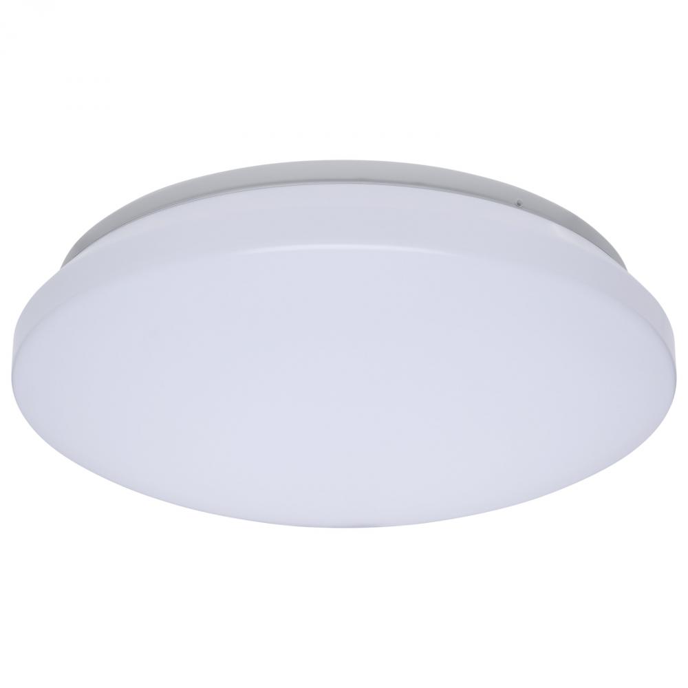 11 Inch LED Cloud Fixture; 14 Watts; 27K/30K/35K/40K/50K CCT Selectable; White Finish; Round Shape;