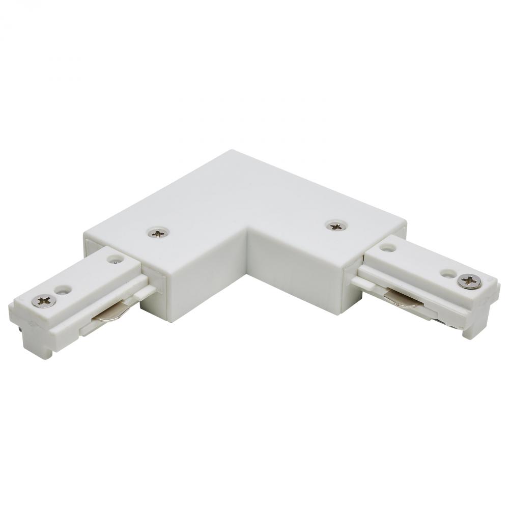 L Connector; Reverse Polarity; White Finish