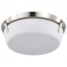 Nuvo 60/7760 - Rowen 3 Light Flush Mount; Brushed Nickel Finish; Etched White Glass