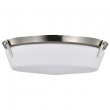 Nuvo 60/7761 - Rowen 4 Light Flush Mount; Brushed Nickel Finish; Etched White Glass