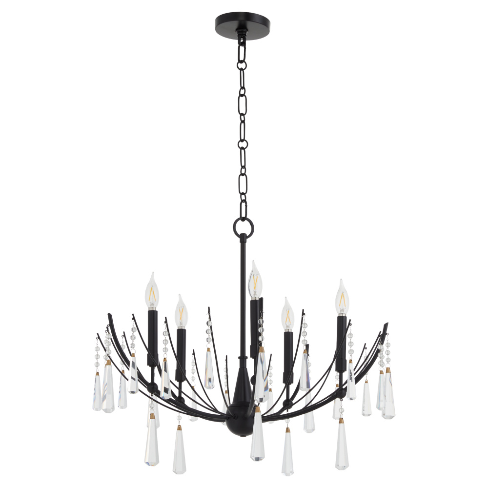 ELOISE 5LT CHANDELIER - MB
