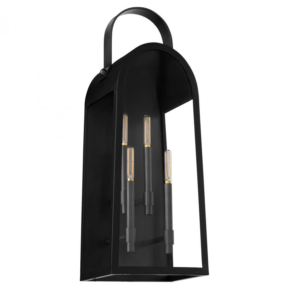 Rossi 30 inches Lantern, Matte Black