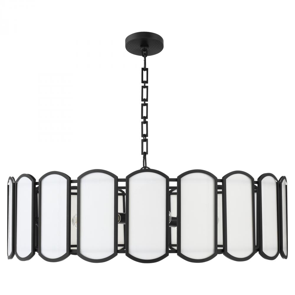 Belleview 8 Light Pendant |Matte Black