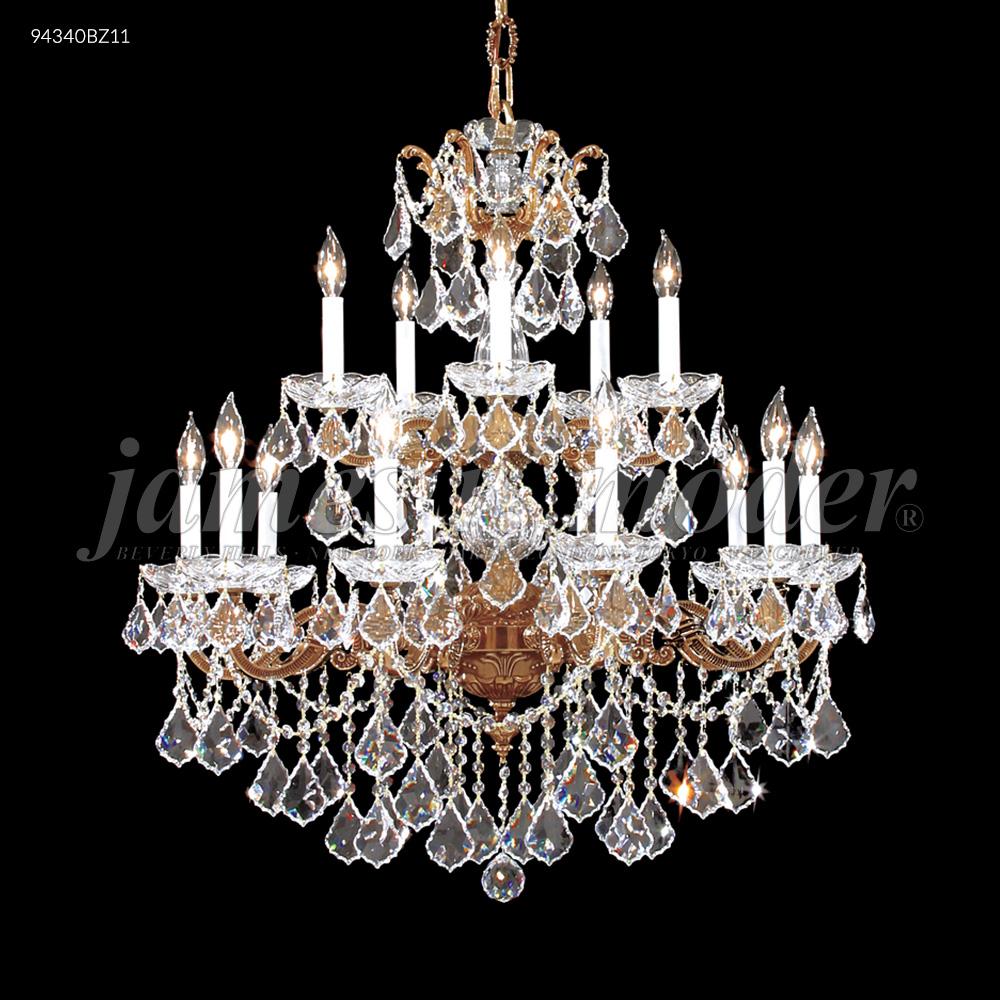 Madrid Cast Brass 15 Arm Chandelier