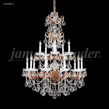 James R Moder 94329BZ11 - Madrid Cast Brass 15Arm Entry Chandelier