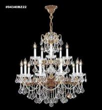 James R Moder 94340BZ22 - Madrid Cast Brass 15 Arm Chandelier