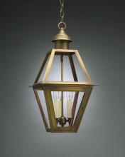 Northeast Lantern 1012-VG-LT3-FST - Hanging Verdi Gris 3 Candelabra Sockets Frosted Glass