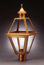 Northeast Lantern 1013-DAB-CIM-FST - Post Dark Antique Brass Medium Base Socket With Chimney Frosted Glass