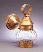 Northeast Lantern 2015-VG-MED-CLR - Onion Wall No Cage Verdi Gris Medium Base Socket Clear Glass