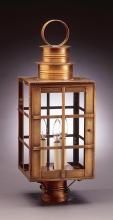 Northeast Lantern 5153-DB-CIM-CLR - Can Top H-Bars Post Dark Brass Medium Base Socket With Chimney Clear Glass